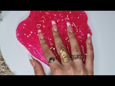 ASMR #Slime | Smells Like Strawberry 🍓 #asmr #shorts #short #youtubeshort #asmrsound #satisfyingasmr