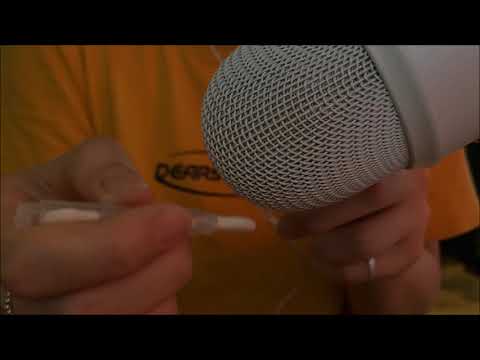 [ASMR] (No Talking) A Sponge Tip Sound, 팁 브러쉬로 마이크 슥슥 긁기