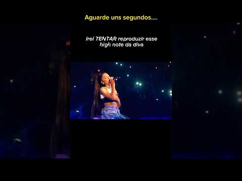 RIGH NOTE DA ARIANA GRANDE: Consegui reproduzir?? #singer #cover #arianagrande