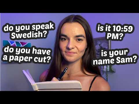ASMR If You Say YES, You Can Go To Sleep | 200 Personal Questions