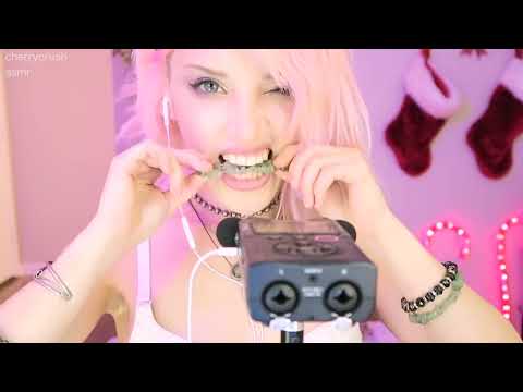 Cherry Crush ASMR BRAIN TINGLES // mouth sounds breathing show and tell