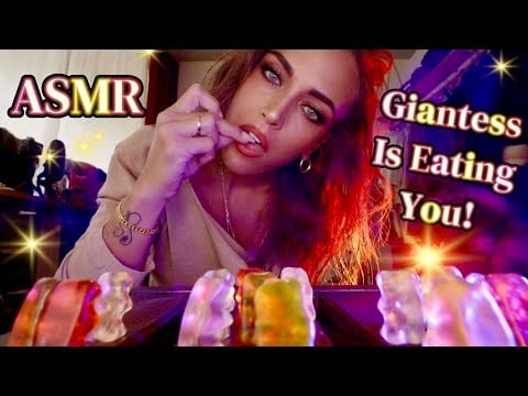 ASMR Mukbang: Halloween 🎃 Treats with Gina Carla | I'm Eating You! 👻 Giantess Roleplay