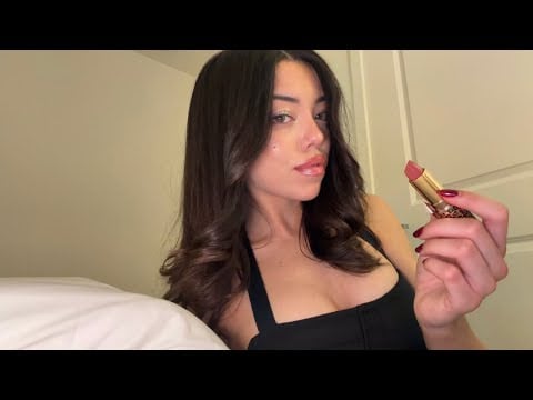 ASMR Supportive Best Friend Fixes Your Makeup For A Night Out! 