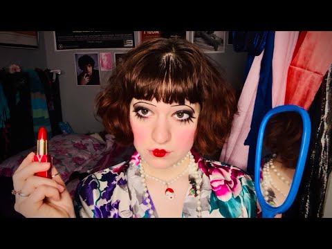 asmr ~ showgirl gives u a pep talk (& does ur glam) 🪭