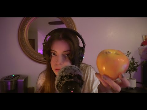 ASMR| Fruit, Veggie Tapping\Peeling And Eating Blood Oranges.