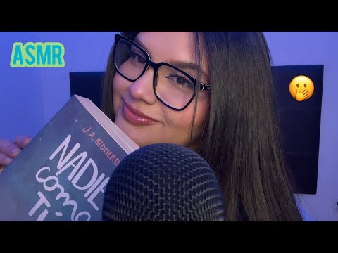 ASMR LEYENDO MI LIBRO FAVV ✨ ASMR EN ESPAÑOL | SUSURROS + INAUDIBLE