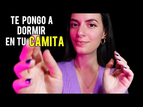 ASMR español TE PREPARO PARA DORMIR 💜(Te Arropo, Atencion personal)