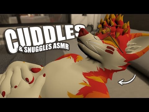 [Furry ASMR] Fox Cuddles with you (Brushing, Breathing, Blowing and Kisses) 🥰