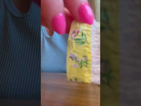 Cough drop wrapper ASMR