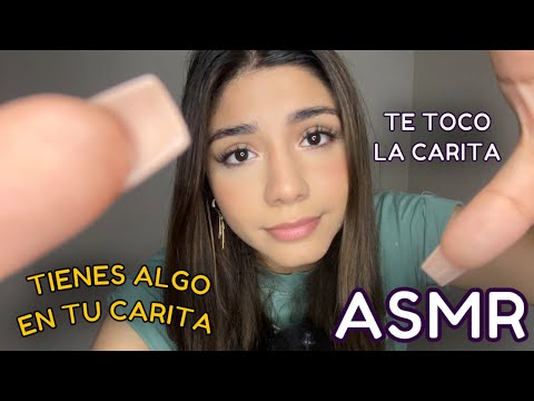 ASMR ESPAÑOL / ¿PUEDO TOCAR TU CARITA? + DÉJAME HACERLO + VISUALES