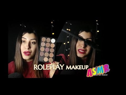 🇮🇹ASMR ITA• ROLEPLAY MAKEUP 💄 , io ti trucco tu rilassati #asmrita #roleplaymakeup