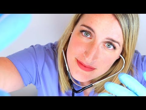 Feel Better Soon | Whispering, Gloves, Face Examination | ASMR