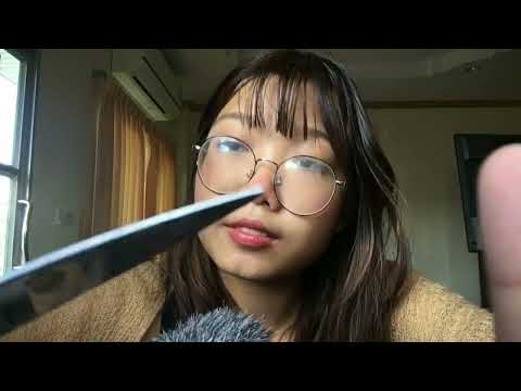 ASMR // 1 min hair cut💇🏻‍♀️(fast)