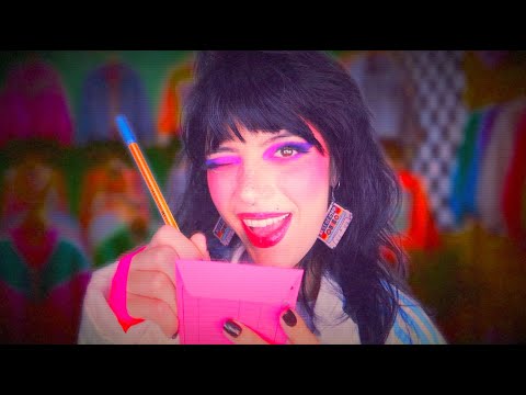 ASMR | 80s Girl Takes Your Measurements (Sassy, Gum Chewing, Accent!)