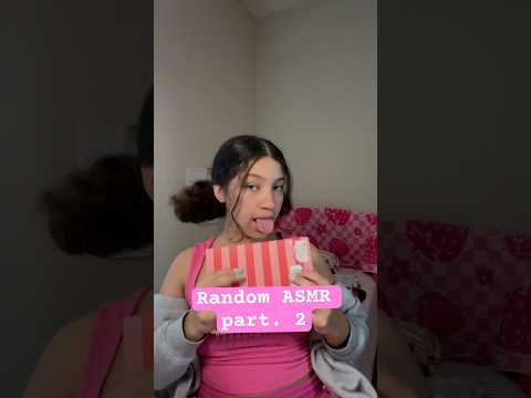 Part 2 🌸♈️💗🍒 #asmr #relax #triggersforsleep #visualtingle #nails