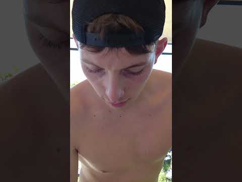 ASMR: Strong Outdoor Swedish Back Neck Shoulder Massage! #asmr #shorts #massage