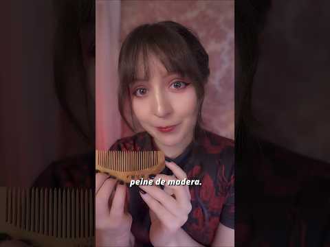 ⭐ASMR | Masaje de cuero cabelludo chino · peine de madera y aceite 🪷