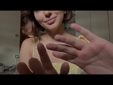 ASMR Tingly Mouth Sounds & Face Touching (lofi)