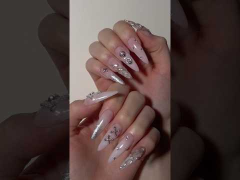 First gelx set! 🎀 #art #nails #nailart