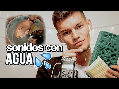 SONIDOS RELAJANTES PARA DORMIR con agua, esponja, foam 😴 ASMR Español