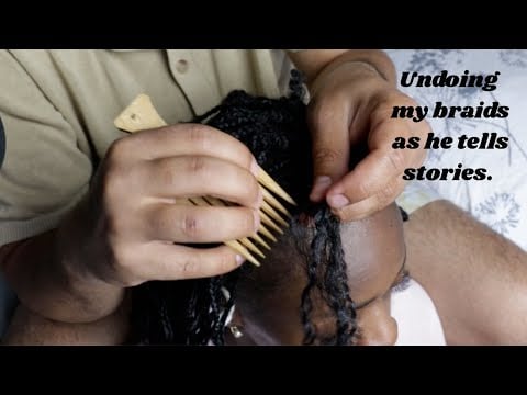Most Satisfying BRAIDS UNDOING, soft whispers 