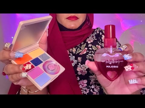 ASMR - Doing your makeup for GALENTINE ♥️🎀💕✨ /Layered sounds / personal attention 