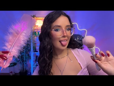 ASMR PARA DORMIR IMEDIATAMENTE 🥱 | mouth sounds, pincel 