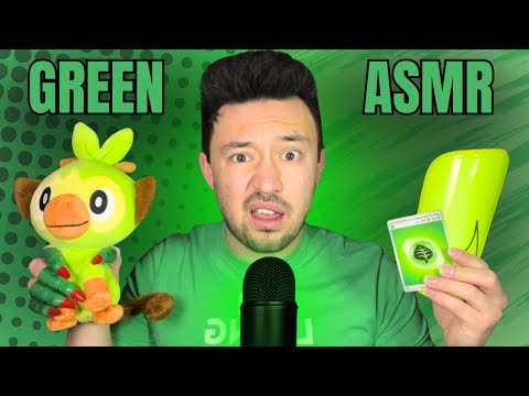 🟢 All Things GREEN ASMR! ~ This Live for People who NEED SLEEP! 💤