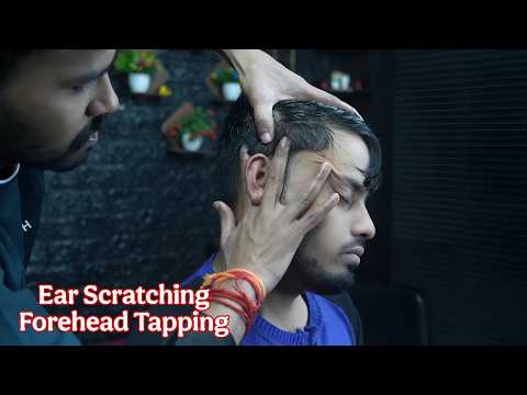 "Mind Melt" ASMR by Indian Barber: Forehead Tapping & Ear Acupressure Massage for Laser Focus