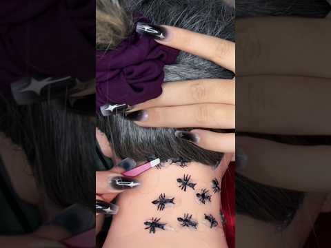Neck Scratching 💆🏻‍♀️ #asmr #satisfying #visualtingle #relaxing #tingles #asmrscratching #nails