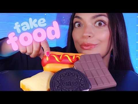 ASMR More Fake food  🌭 🍪 🍞 🍫 | Tingles | Sleeping Relax 🌙 | Mouth Sounds | #asmrfakefood