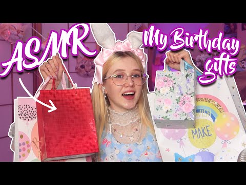 ASMR my Birthday gifts unboxing 😍 what my friends gave me? 🎁