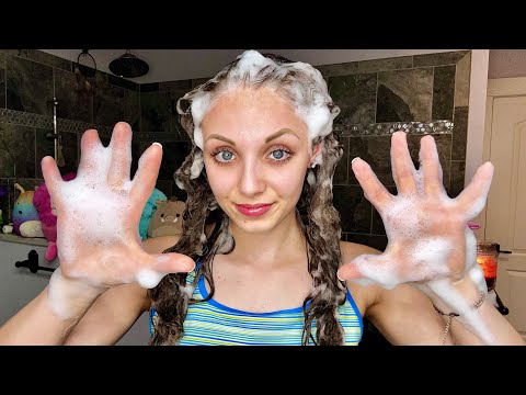 ASMR || Relaxing Hair Washing & Hair Care Routine! 😴🫧