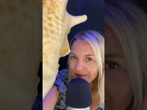 ASMR FR / Je te fais écouter le bruit de la mer dans ce coquillage #shortsasmr #asmrfr #asmr