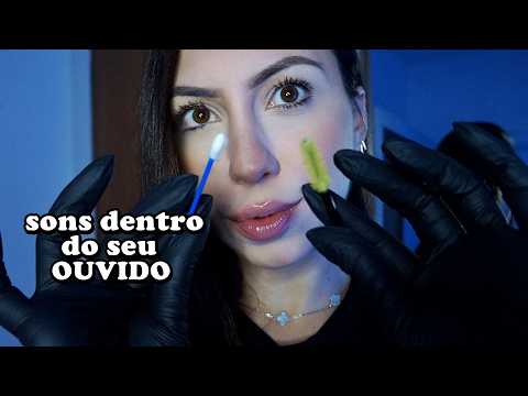 ASMR uma Limpeza de Ouvido para Relaxar e Dormir (sons dentro do seu ouvido)