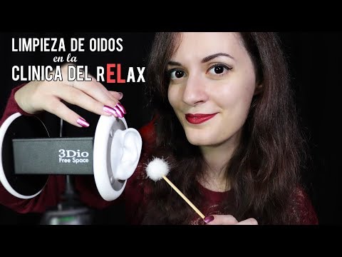 ♡ASMR español♡ LIMPIEZA DE OIDOS en la CLINICA DEL rELax.♥ Roleplay