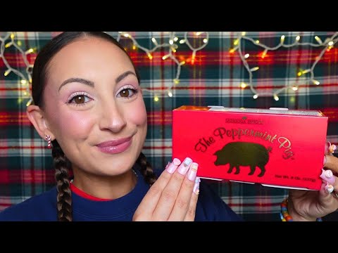 ASMR Cracking The Peppermint Pig on Christmas! 🐷