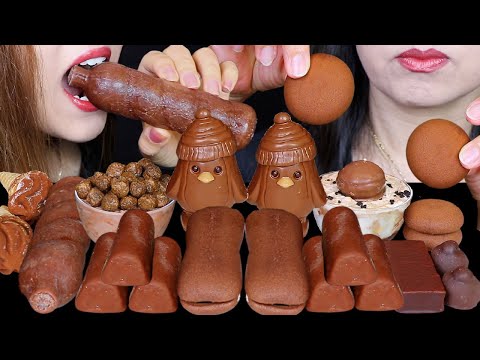 ASMR MINI DOVE ICE CREAM, DEVIL DOGS CHOCOLATE CAKE, CARAMEL CRUNCH MOUSSE, PAPICO, MARSHMALLOW 먹방