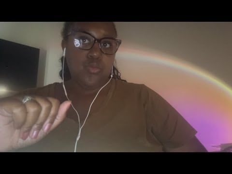ASMR Tapping triggers + invisible hand movements 💛