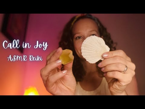 ASMR Reiki for Joy 🌞 - POV, Soft Spoken, Smoke Cleanse, Scooping, Crystal Tapping, Singing Bowl