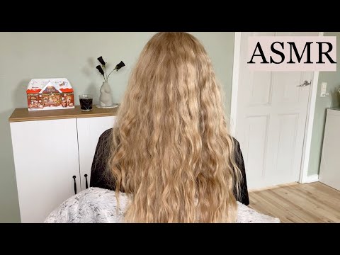 ASMR | Relaxing detangling sesh with friend 💖 hair play, hair brushing, asmr for sleep, no talking