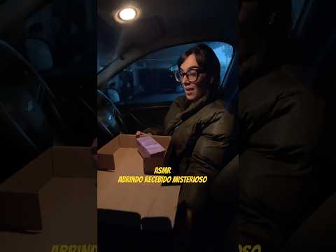 ASMR abrindo recebido misterioso