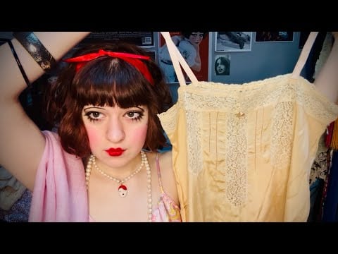 asmr ~ lingerie shop (it’s 1925) 🤍 with real 20s items
