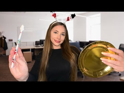 ASMR Roleplay | When the Cheap Boss Throws a Holiday Party at Work ❄️💙🎉