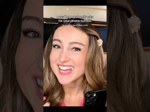 pov: the popular girl asks for your phone number #asmr