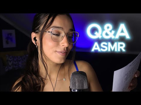 ASMR Get to Know Me Q&A | whispered ramble