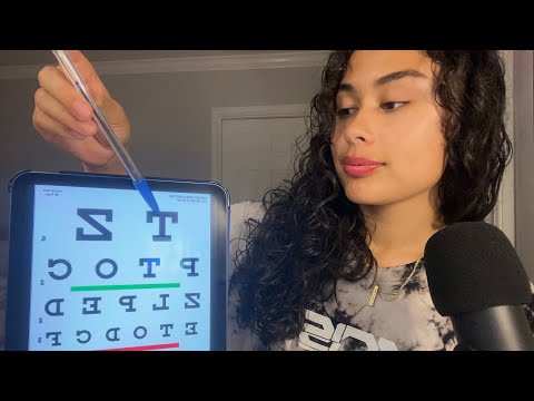 asmr : eye exam role play