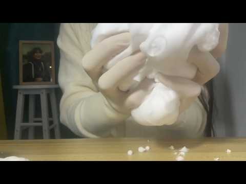 ASMR Shaving Foam + Medical Gloves = Brain Massage 🧠 (Satisfying)