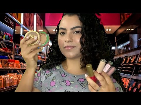 Asmr Roleplay- vendedora de maquiagem 💄 (sussurros e sons de tapping e embalagens).