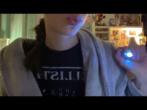 asmr super fast and chaotic cranial nerve exam (lots of tapping)
